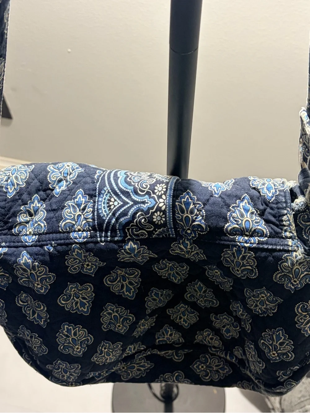 Vera Bradley Quilted Paisley Crossbody Bag - Black